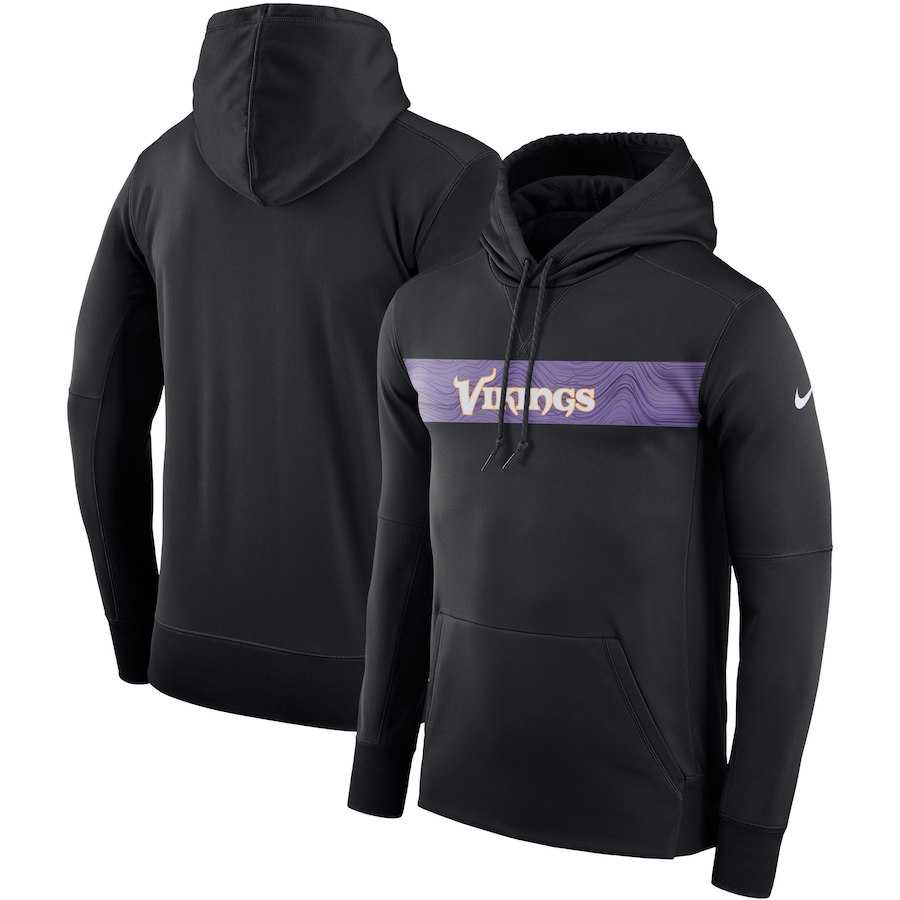 Men's Minnesota Vikings Nike Sideline Team Performance Pullover Hoodie Black,We sell and wholesale Men's Minnesota Vikings Nike Sideline Team Performance Pullover Hoodie Black on line form chian!